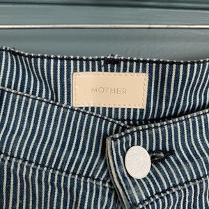 Mother jeans. Engineer stripe super cute size 28